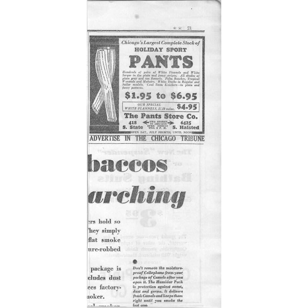 Vtg Print Ad Bathing Swim Suits Suspender Speed Model Carson Pirie Scott & Co - Picture 3 of 3